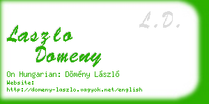 laszlo domeny business card