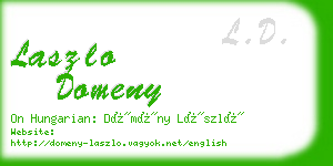 laszlo domeny business card